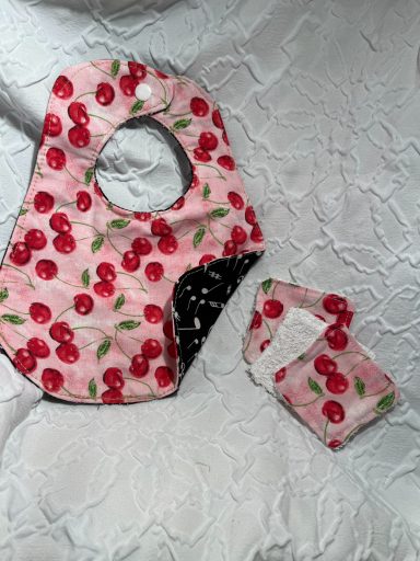 Double Sided bib and reusable cloths